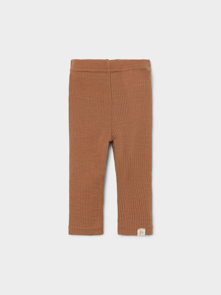 Product carousel image 1 MERINO WOOL RIB LEGGINGS, Cinnamon Swirl