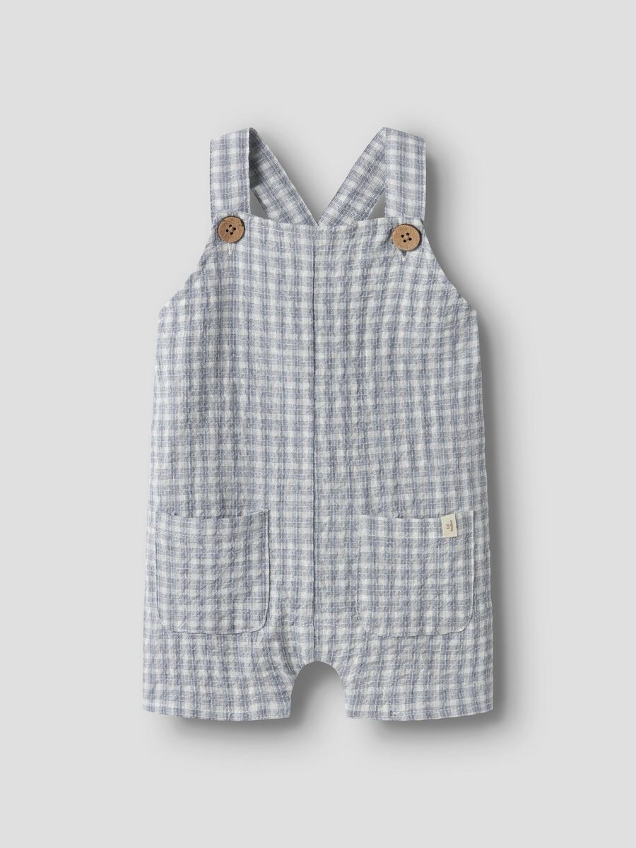 Product carousel image - ORGANIC COTTON OVERALLS, Coconut Milk | 2