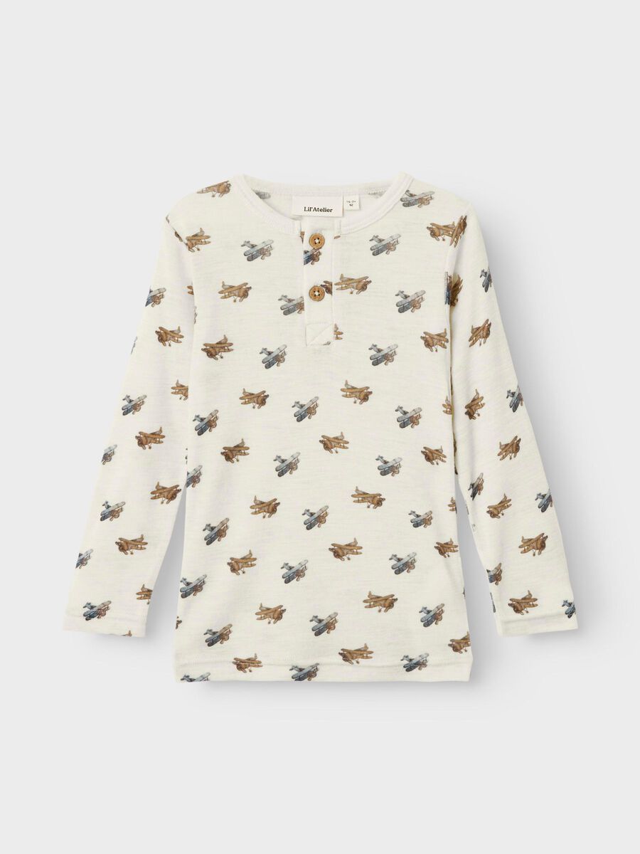 Product carousel image - TOP A MANICHE LUNGHE, Turtledove | 1