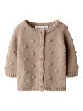 Product image thumbnail - COUPE CLASSIQUE CARDIGAN EN MAILLE, Oxford Tan | 4