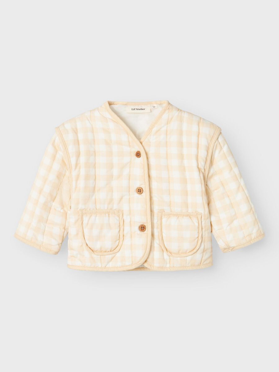 name it CHECKED QUILTED JACKET, Coconut Milk, highres - 13235804_CoconutMilk_003.jpg