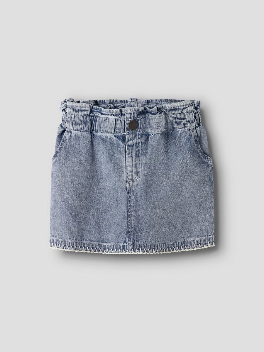 Product carousel image - DENIM SKIRT, Medium Blue Denim | 2