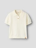 Product image thumbnail - KNITTED POLO SHIRT, Coconut Milk | 1