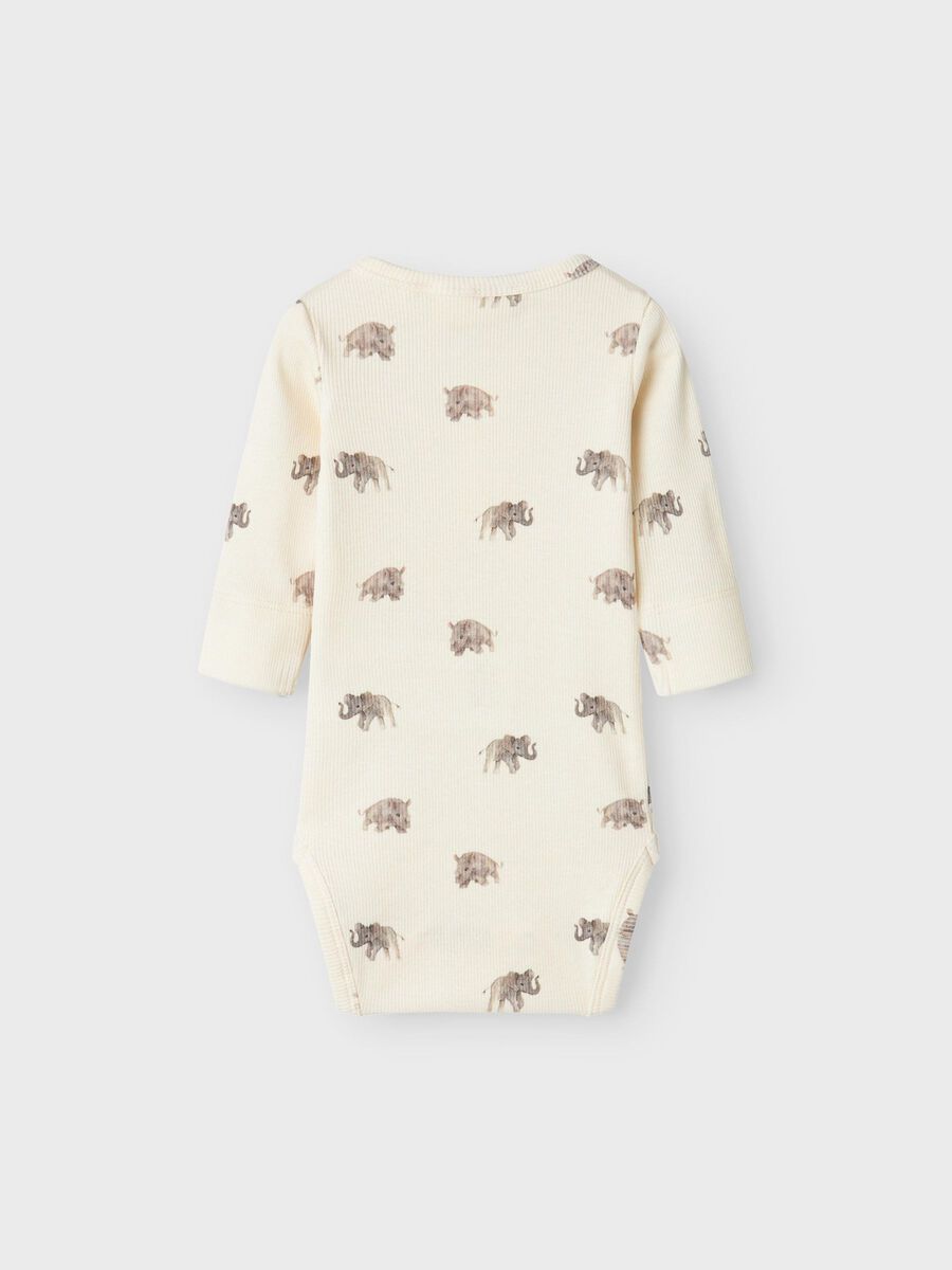 Product carousel image - LONG SLEEVED ROMPER, Turtledove | 2