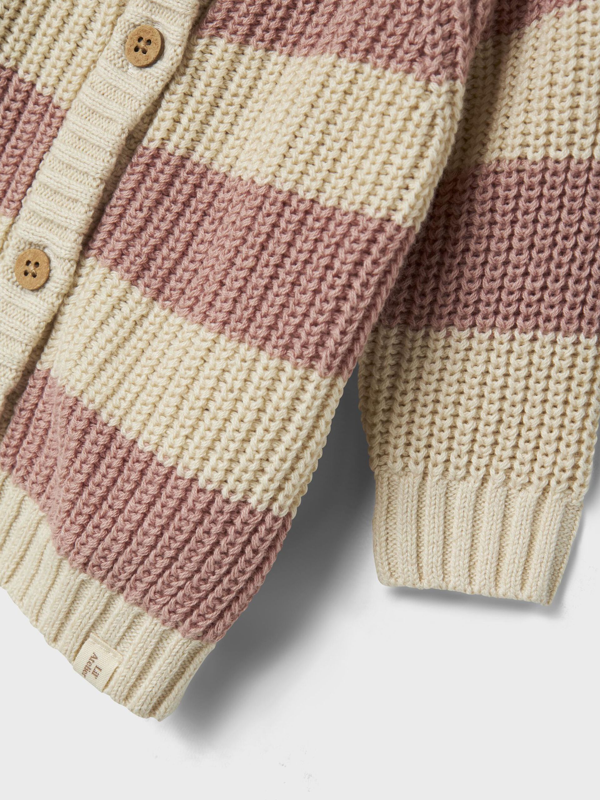 Carousel image - JAMBE DROITE CARDIGAN EN MAILLE, Turtledove | 3