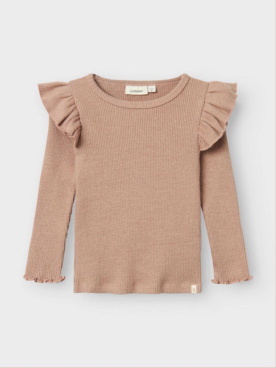name it SLIM FIT TOP MET LANGE MOUWEN, Rugby Tan, highres - 13236784_RugbyTan_003.jpg
