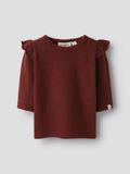 Product image thumbnail - SLIM FIT LONG SLEEVED TOP, Hot Chocolate | 1