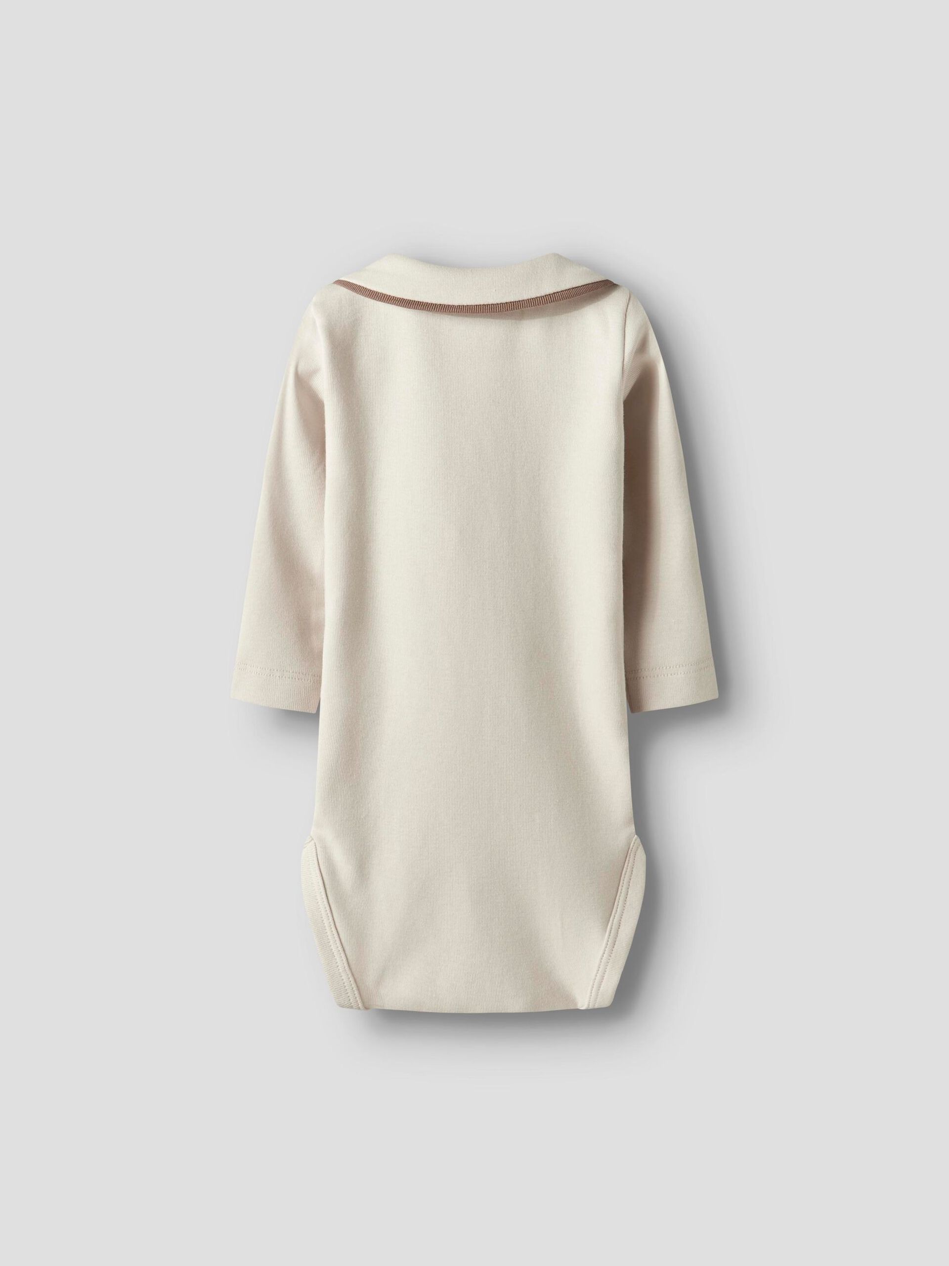 Carousel image - LONG SLEEVED ROMPER, Turtledove | 2