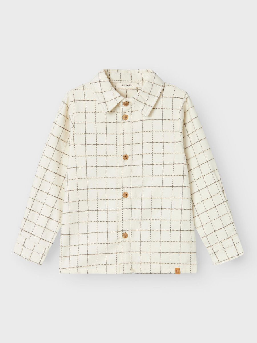 Turtledove Woven Checkered Dress