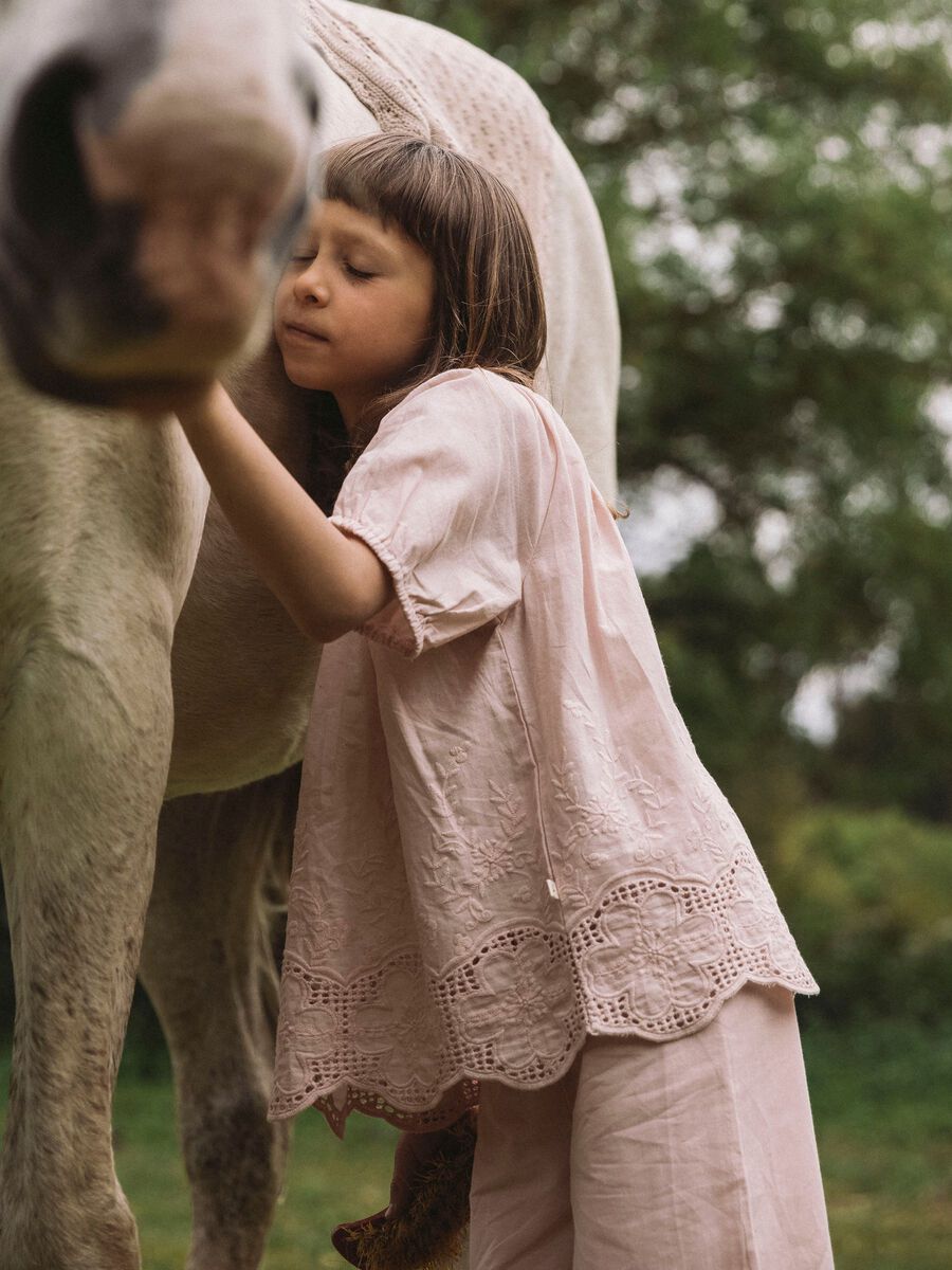 Product carousel image - ORGANIC COTTON SHIRT, Peach Whip | 2