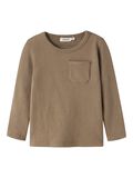 Product image thumbnail - SLIM FIT LONG SLEEVED TOP, Sepia Tint | 4