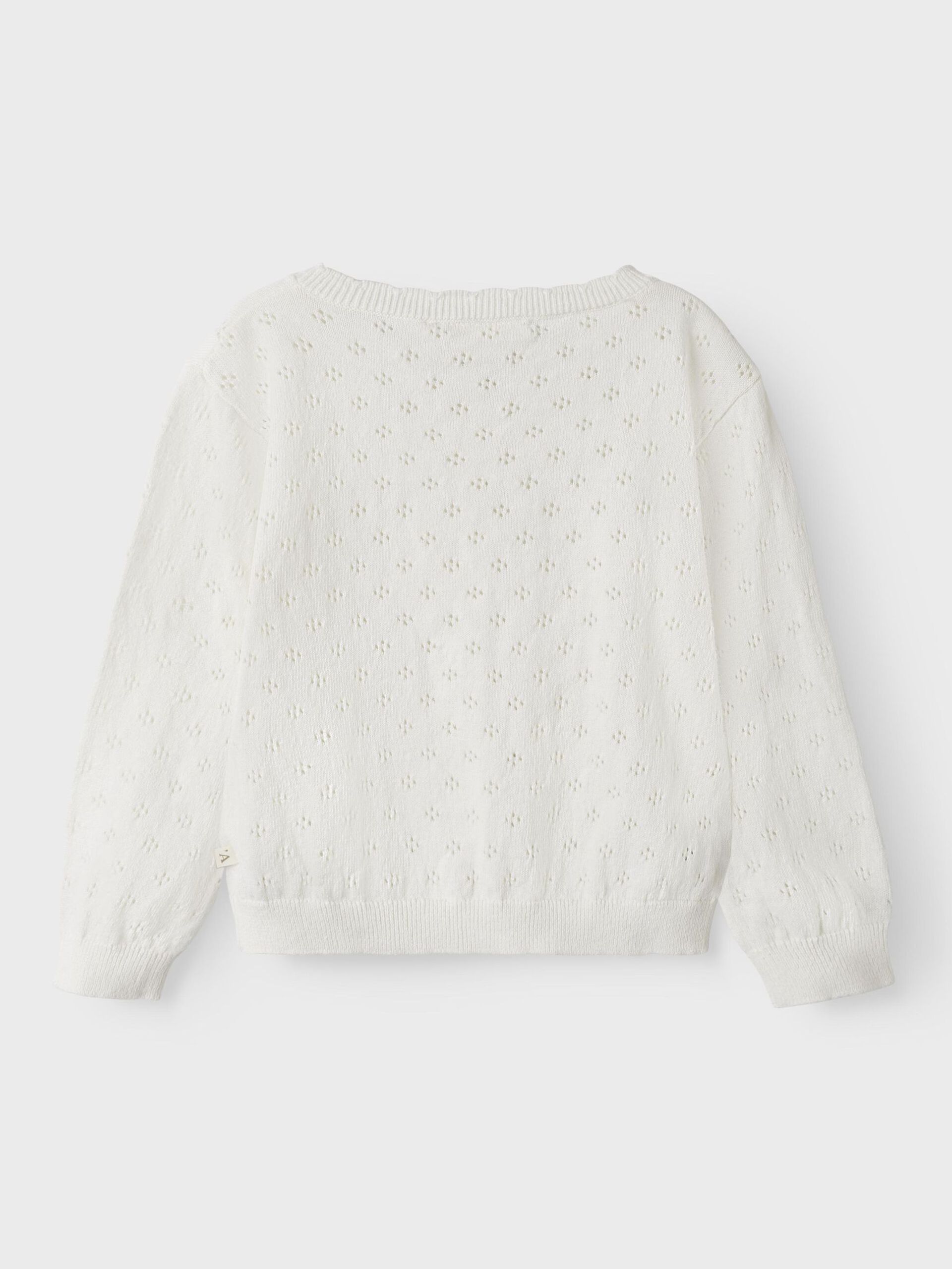 Carousel image - LANGÆRMET STRIKKET CARDIGAN, Coconut Milk | 2