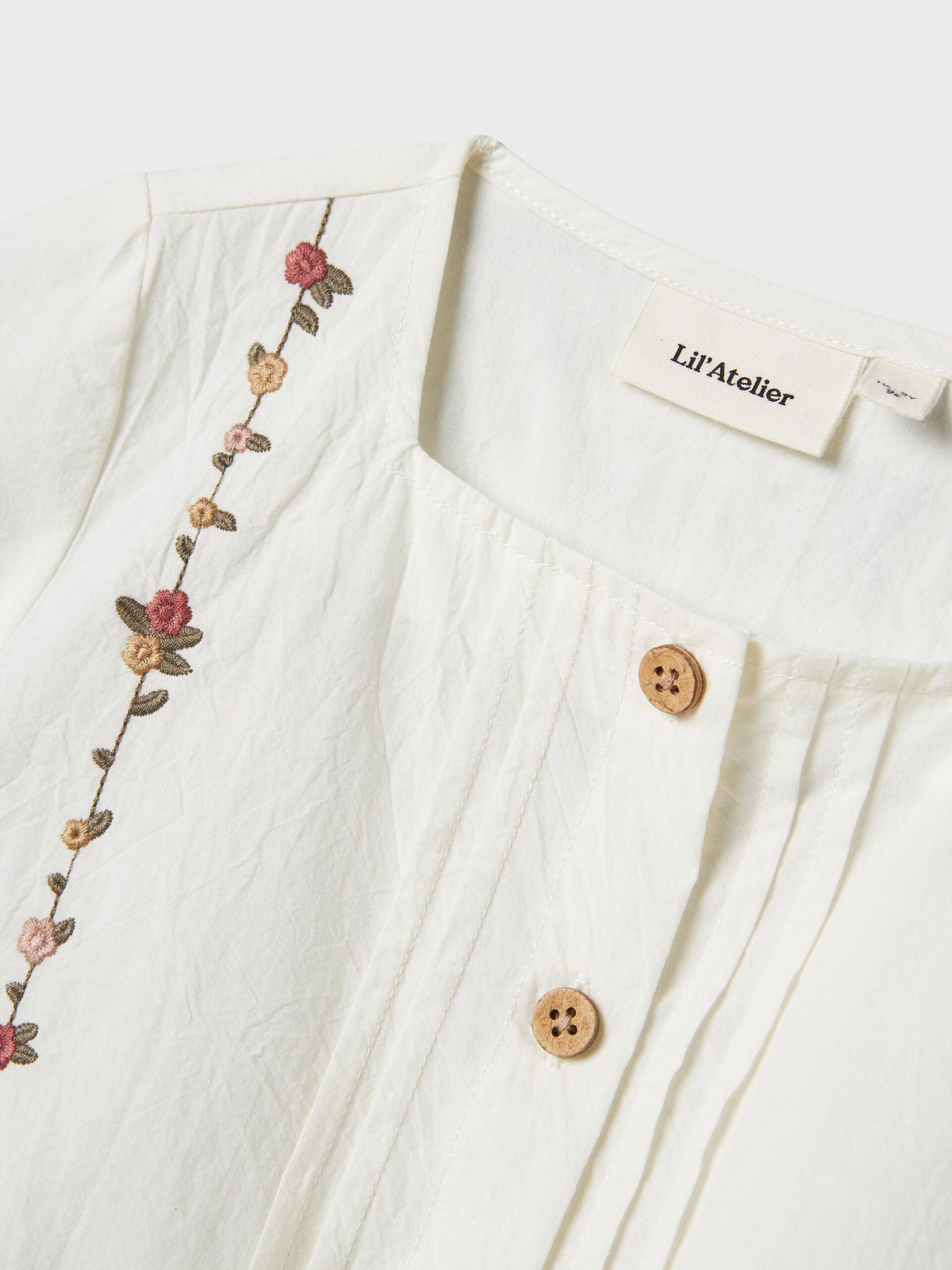 Carousel image - ØKOLOGISK BOMULD SKJORTE, Coconut Milk | 5