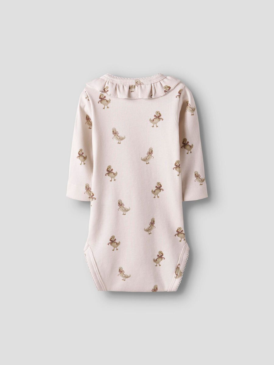 Product carousel image - LONG SLEEVED ROMPER, Almost Mauve | 2