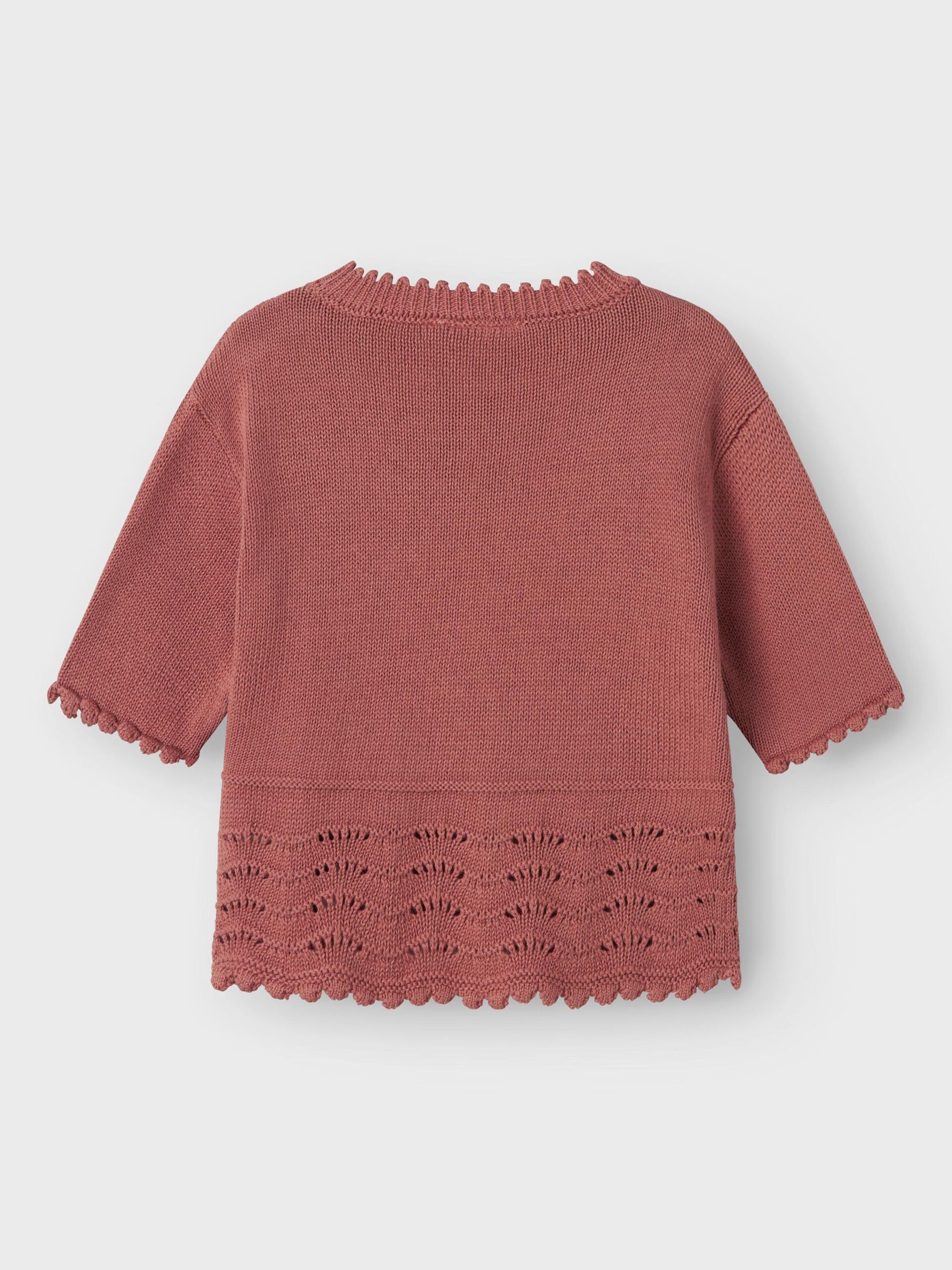 Carousel image - SHORTSLEEVED KNITTED TOP, Withered Rose | 4