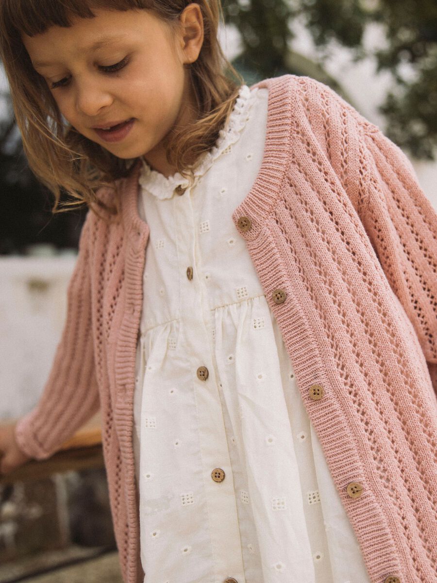 Product carousel image - KNITTED CARDIGAN, Misty Rose | 2