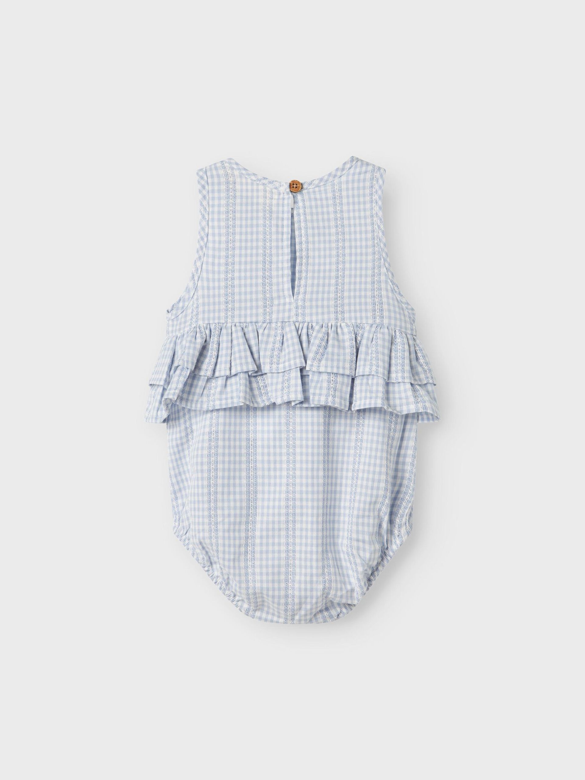Carousel image - ORGANIC COTTON ROMPER, Zen Blue | 4