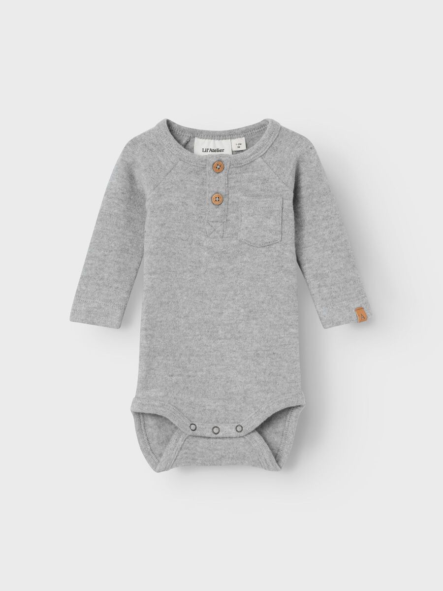 name it LONG SLEEVED ROMPER, Grey Melange, highres - 13225521_GreyMelange_003.jpg