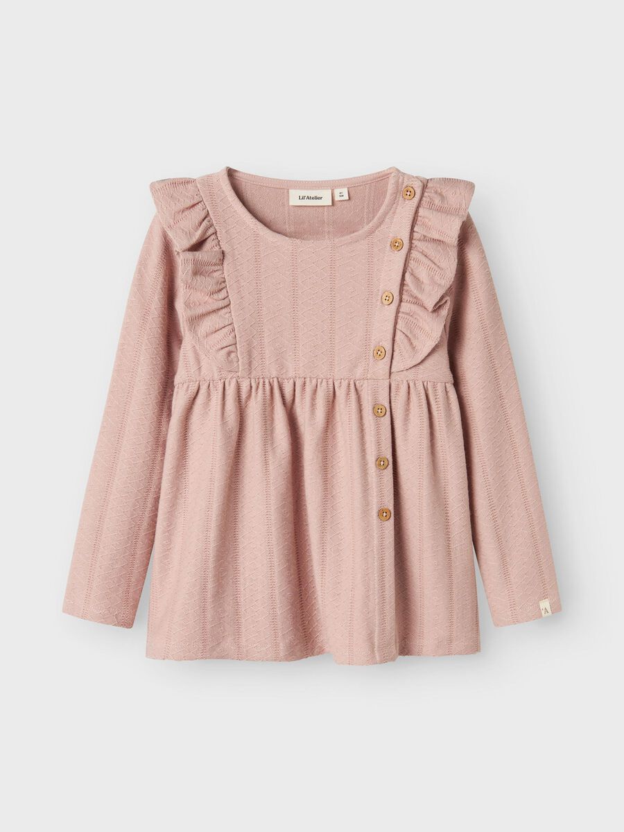 Carousel image - CORTE REGULAR TOP DE MANGA LARGA, Shadow Gray | 1