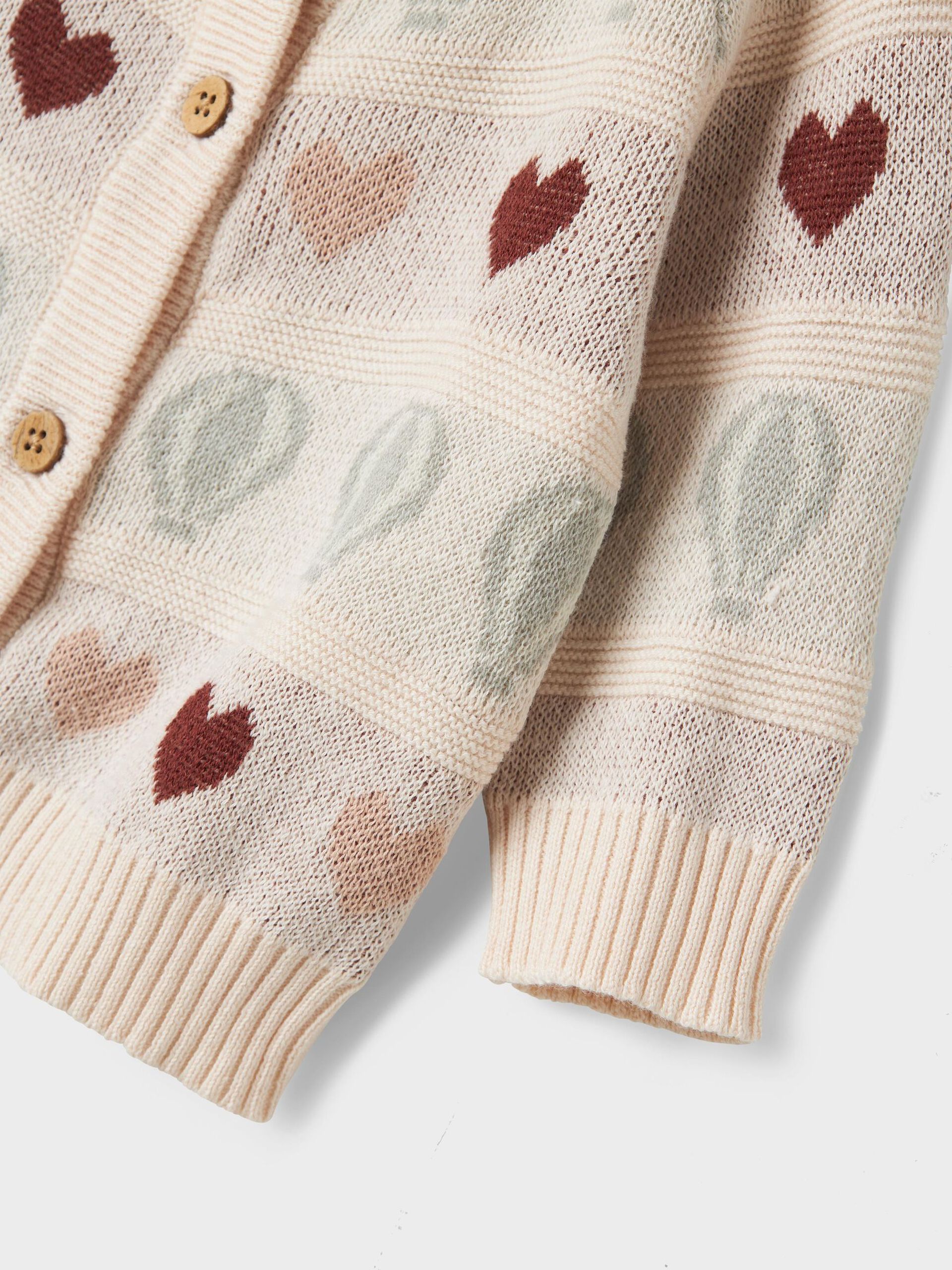 Carousel image - À MANCHES LONGUES CARDIGAN EN MAILLE, Pastel Parchment | 3