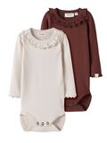 Product image thumbnail - 2 PACK ROMPER, Turtledove | 5