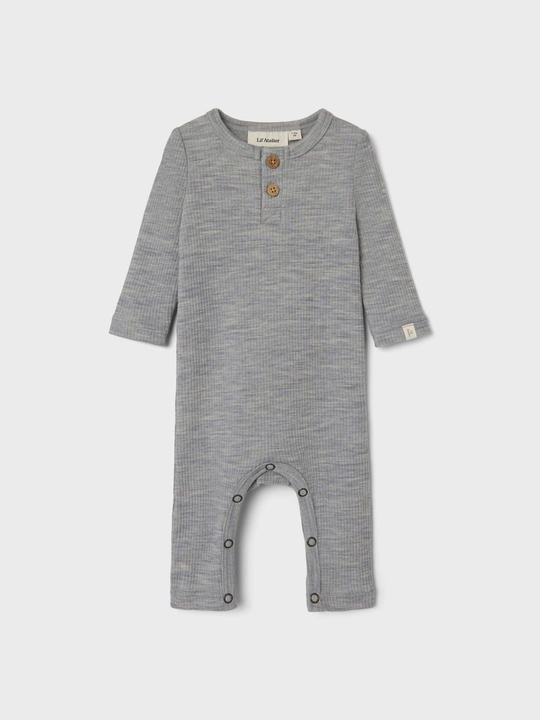 EN LAINE MERINOS BODY Bebe 56 86 Garcon Gris Lil Atelier Suisse