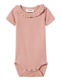 Product image thumbnail - SHORT SLEEVED ROMPER, Misty Rose | 4