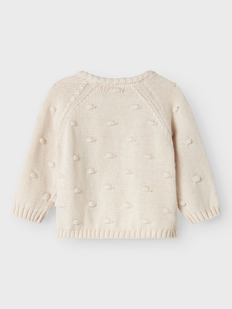 Product carousel image - WRAP KNITTED CARDIGAN, Pastel Parchment | 2
