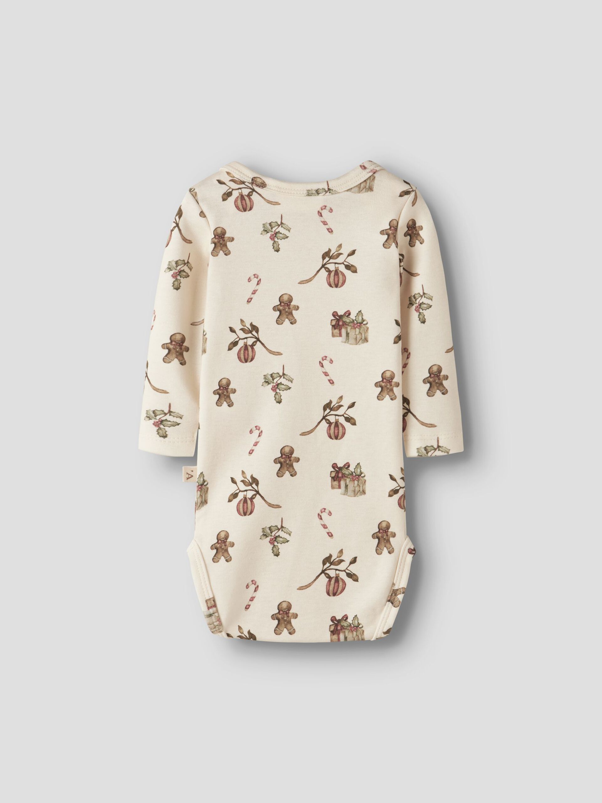 Carousel image - LONG SLEEVED ROMPER, Turtledove | 2