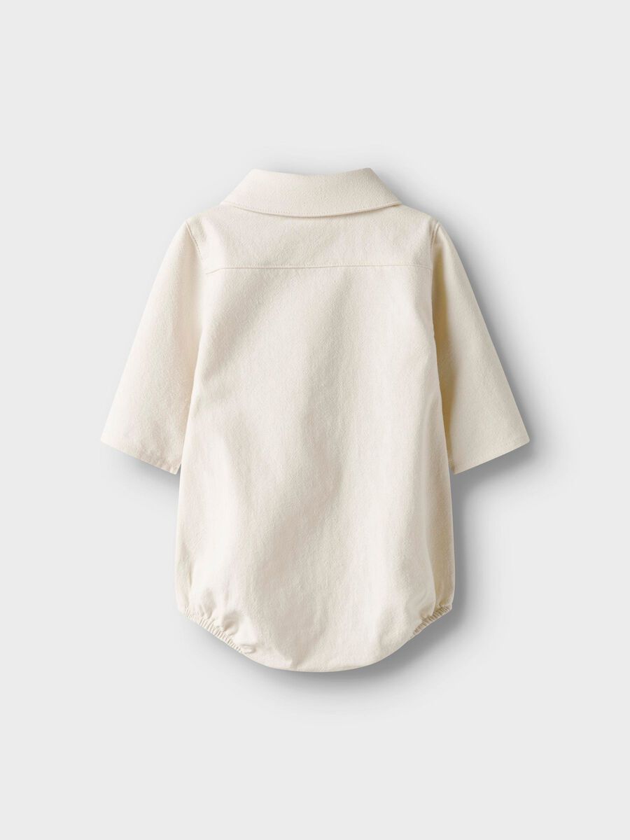 Product carousel image - ORGANIC COTTON ROMPER, Turtledove | 2