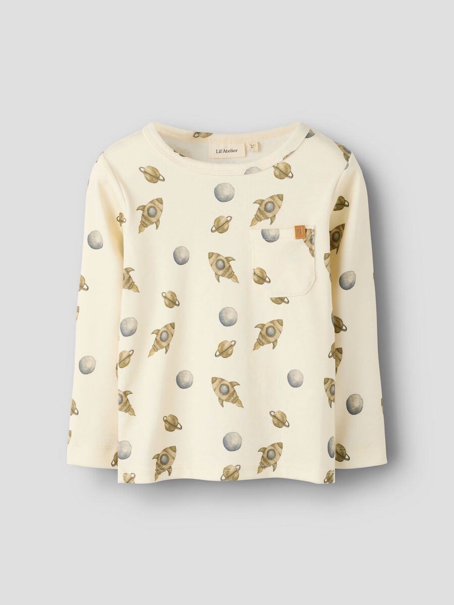 Product carousel image - SLIM FIT TOP Z DŁUGIM RĘKAWEM, Turtledove | 1