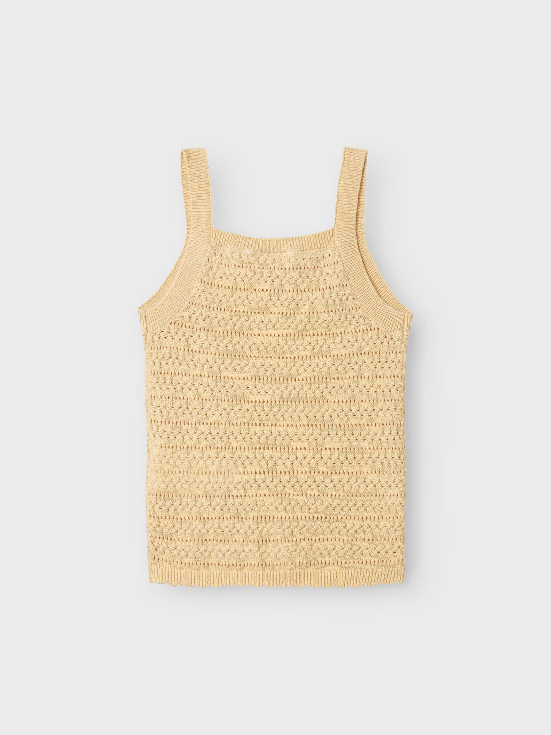 Carousel image - STRIPED KNITTED TOP, Sea Mist | 3