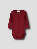 Product image thumbnail - ORGANIC COTTON ROMPER, Red Dahlia | 1