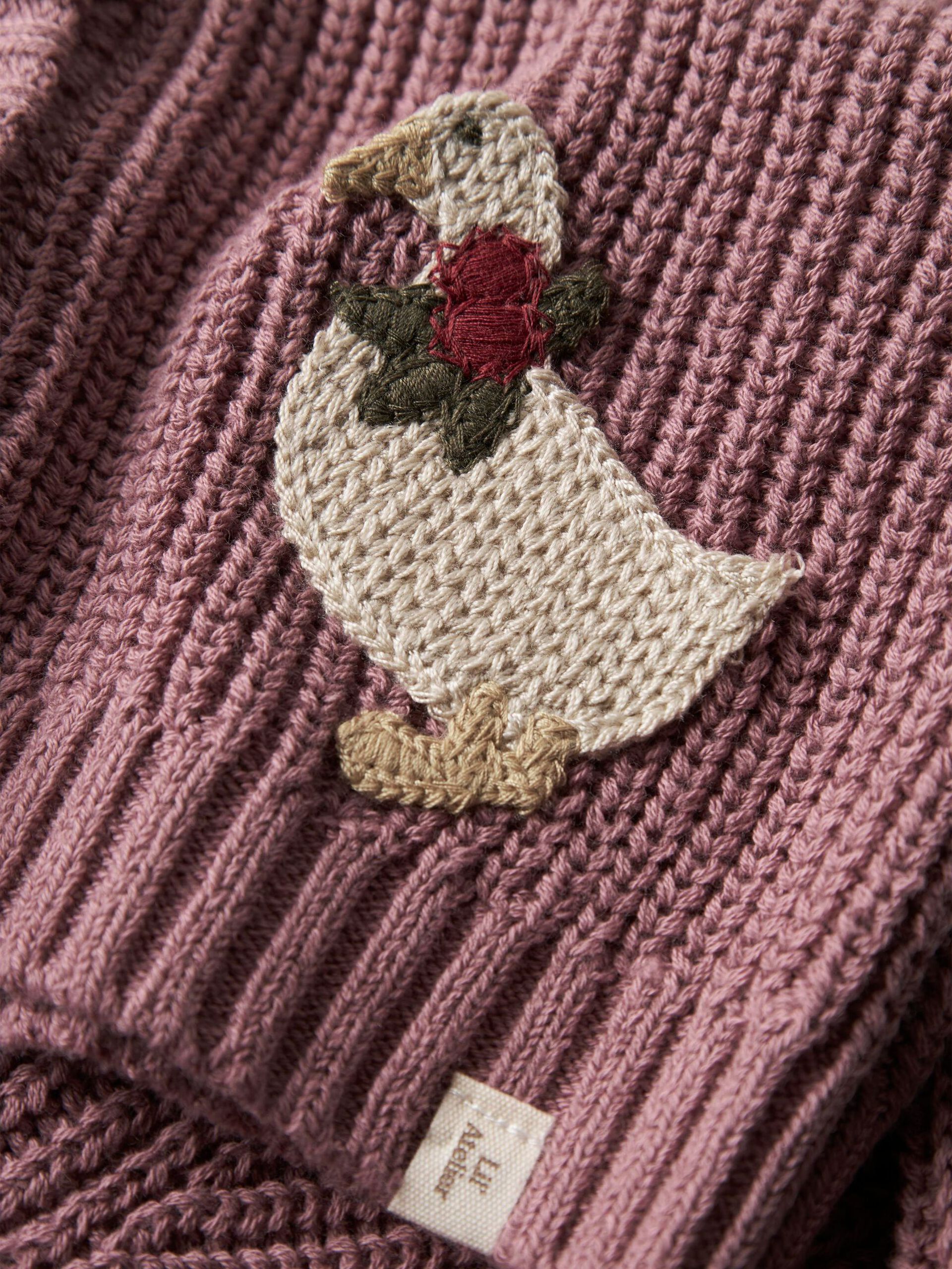 Carousel image - REGULAR FIT KNITTED CARDIGAN, Nostalgia Rose | 4
