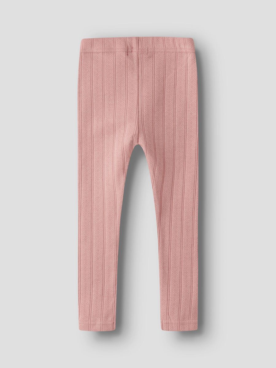 Product carousel image - ORGANIC COTTON LEGGINGS, Misty Rose | 2