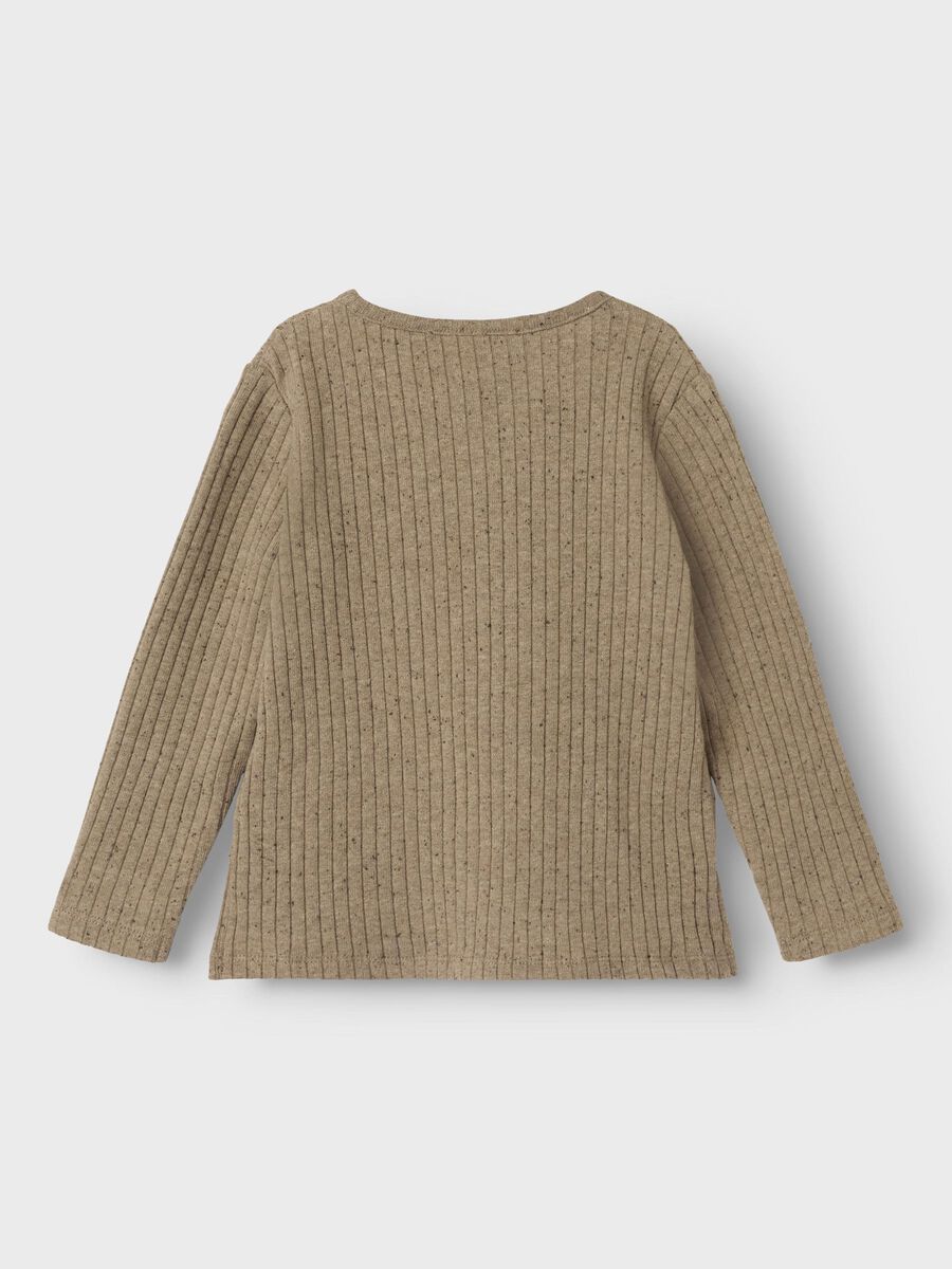 Product carousel image - REGULAR FIT TOP MET LANGE MOUWEN, Sepia Tint | 2