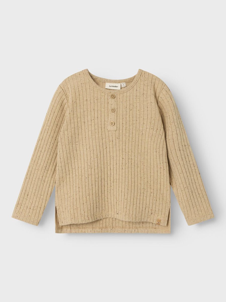 Product carousel image - COUPE CLASSIQUE TOP À MANCHES LONGUES, Irish Cream | 1