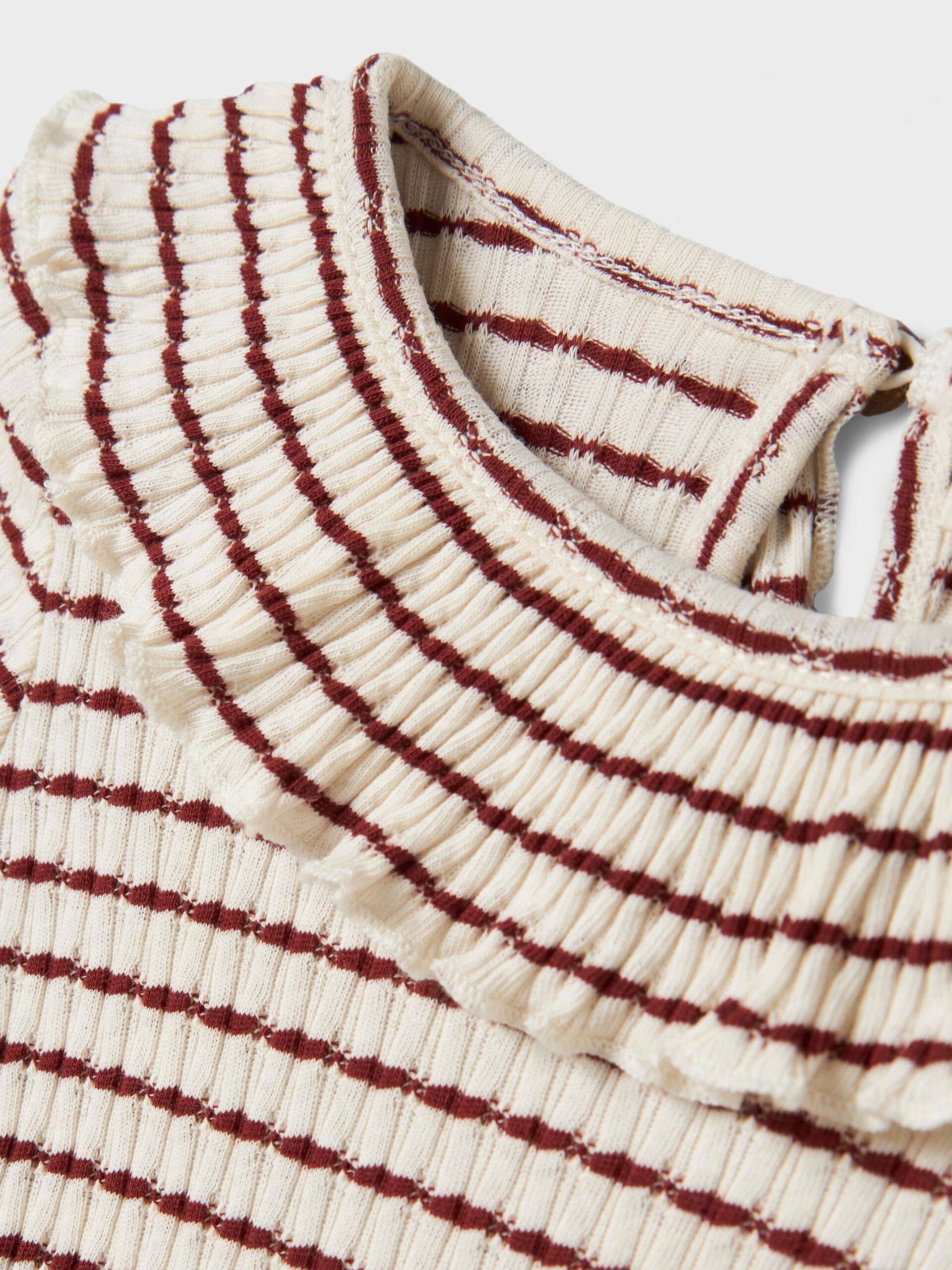 Carousel image - ORGANIC COTTON LONG SLEEVED TOP, Hot Chocolate | 4