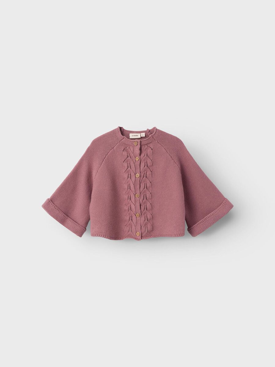 name it ORGANIC COTTON KNITTED CARDIGAN, Nostalgia Rose, highres - 13227522_NostalgiaRose_003.jpg