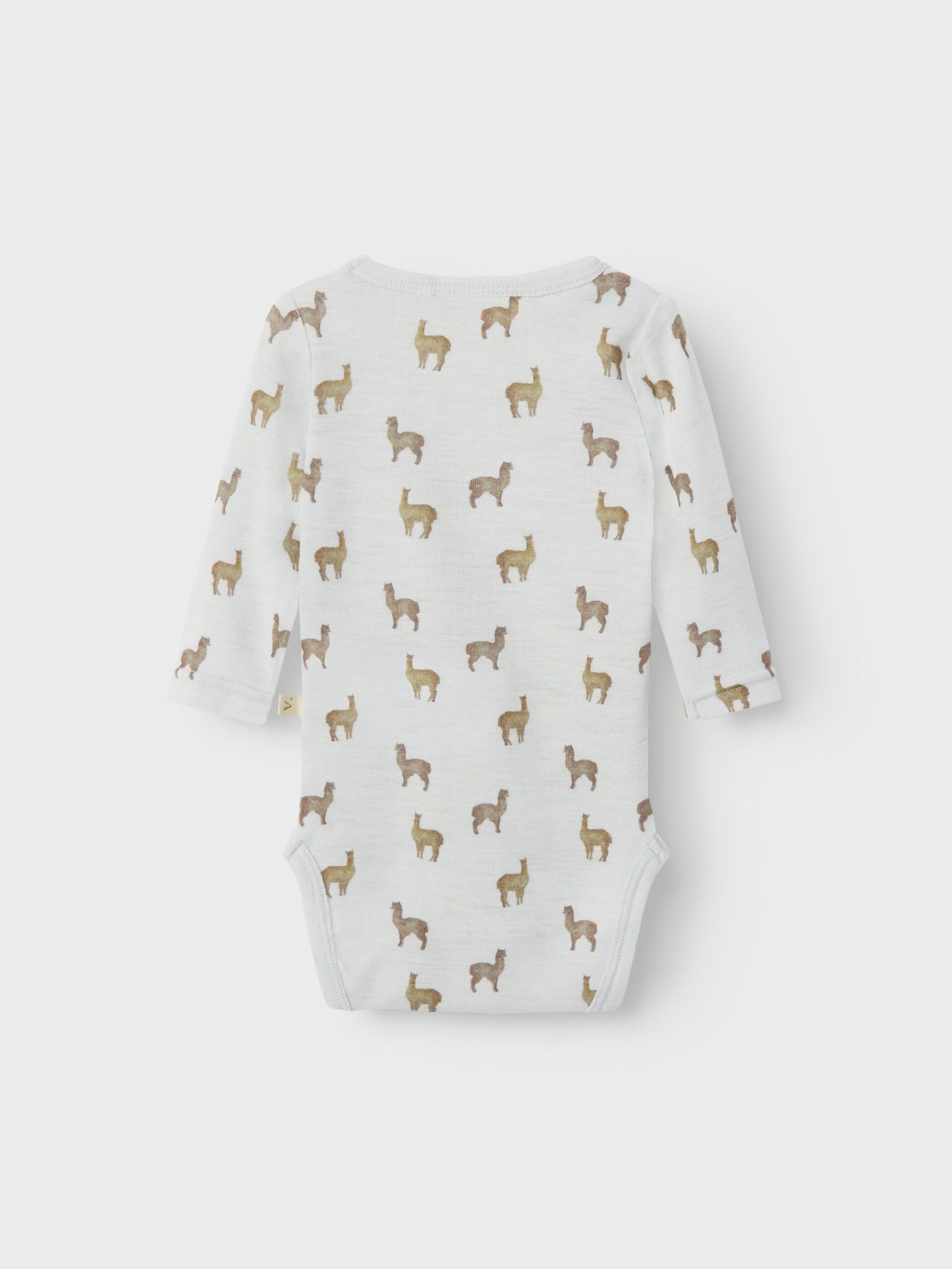 Carousel image - MERINO WOOL ROMPER, Gray Dawn | 4