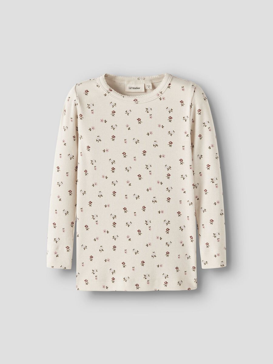 Carousel image - TRYCKTA LÅNGÄRMAD TOPP, Turtledove | 1