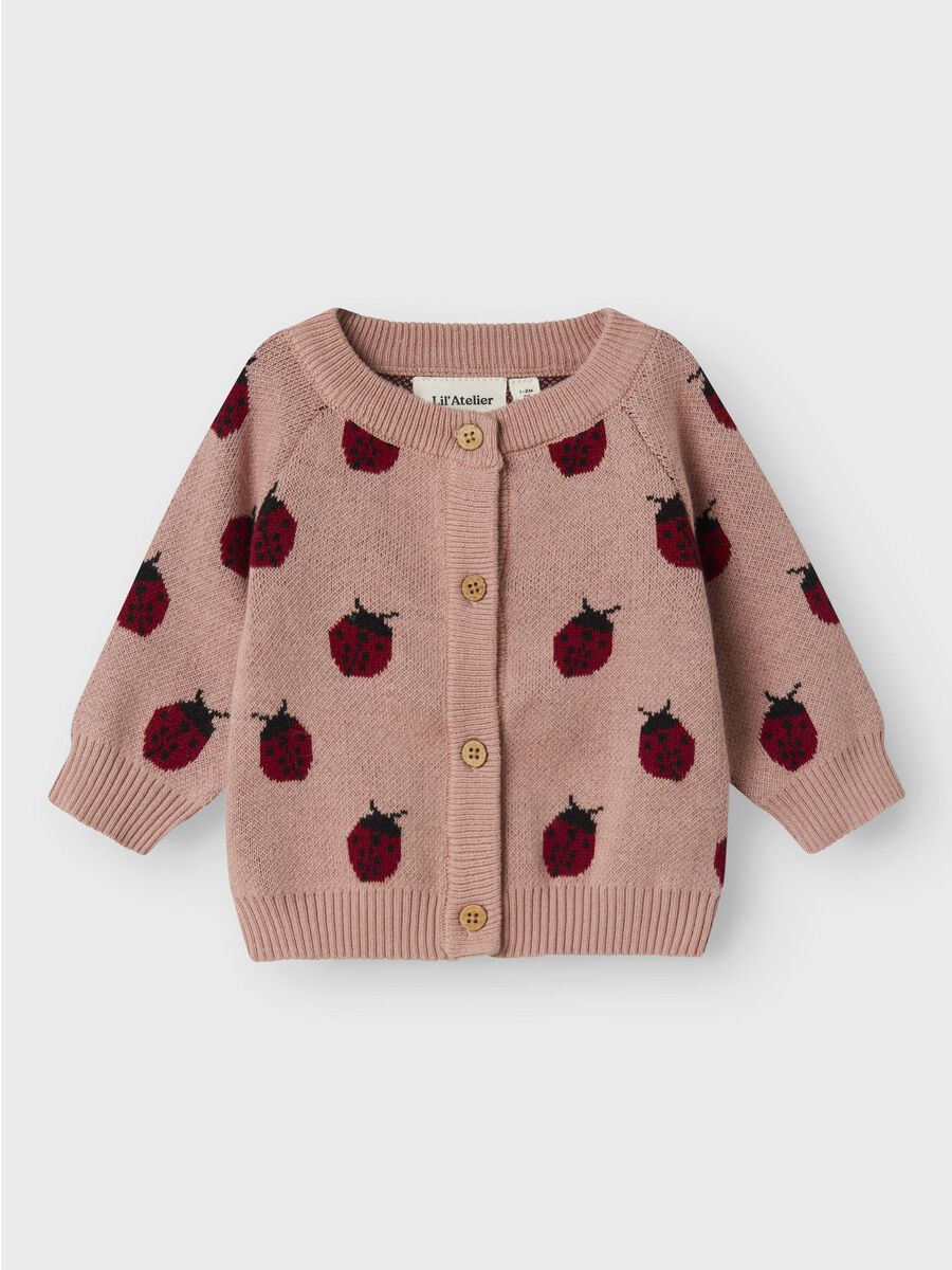 name it REGULAR FIT KNITTED CARDIGAN, Misty Rose, highres - 13245316_MistyRose_003.jpg