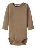 Product image thumbnail - LONG SLEEVED ROMPER, Sepia Tint | 4