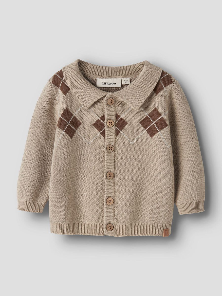 Product carousel image 1 POLO STRICKJACKE, White Pepper