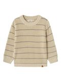 name it STRIPED KNITTED PULLOVER, Turtledove, highres - 13245614_Turtledove_001.jpg