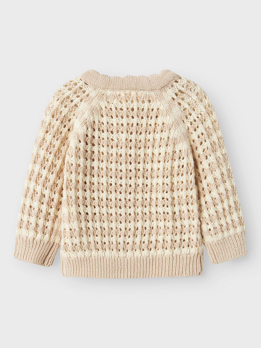 name it ORGANIC COTTON KNITTED CARDIGAN, Turtledove, highres - 13238321_Turtledove_1158991_002.jpg