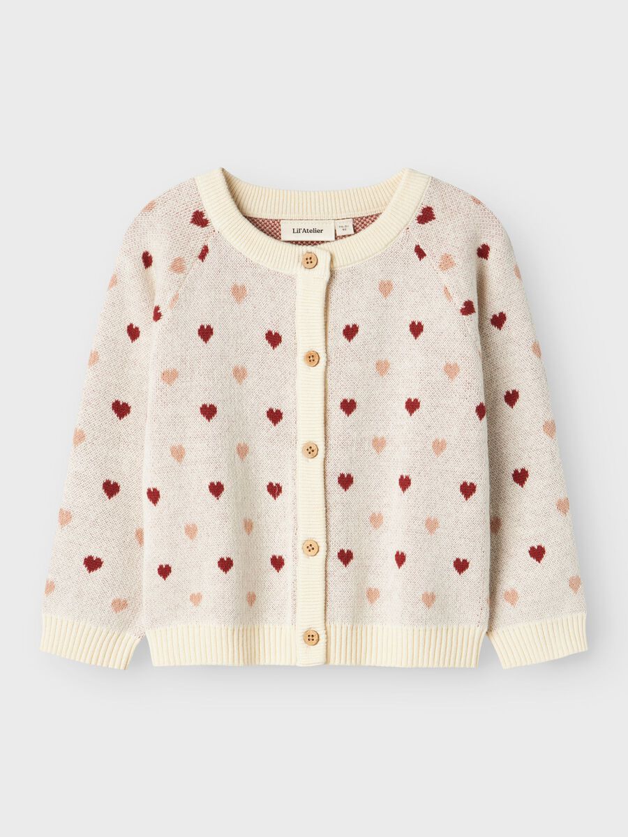 Product carousel image - &Oslash;KOLOGISK BOMULD STRIKKET CARDIGAN, Turtledove | 1