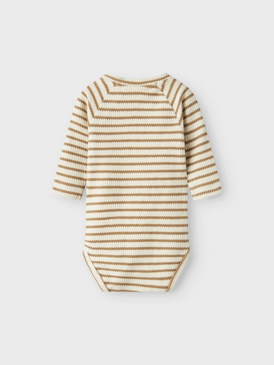 Product carousel image - LONG SLEEVED ROMPER, Turtledove | 2