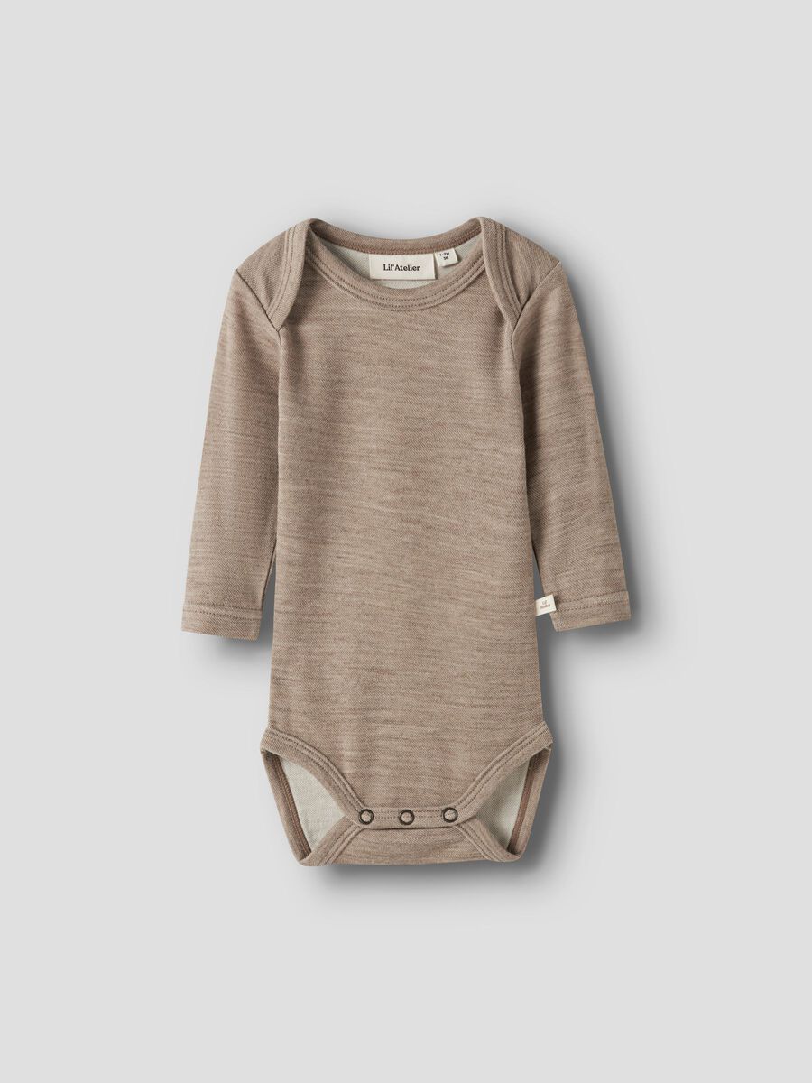 Product carousel image 1 LONG SLEEVED ROMPER, Sepia Tint