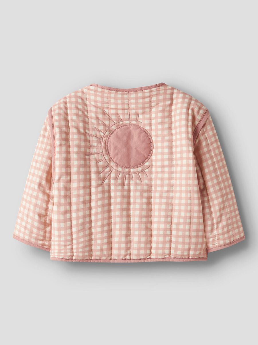 Product carousel image - CHECKED QUILTED JACKET, Cameo Rose | 2